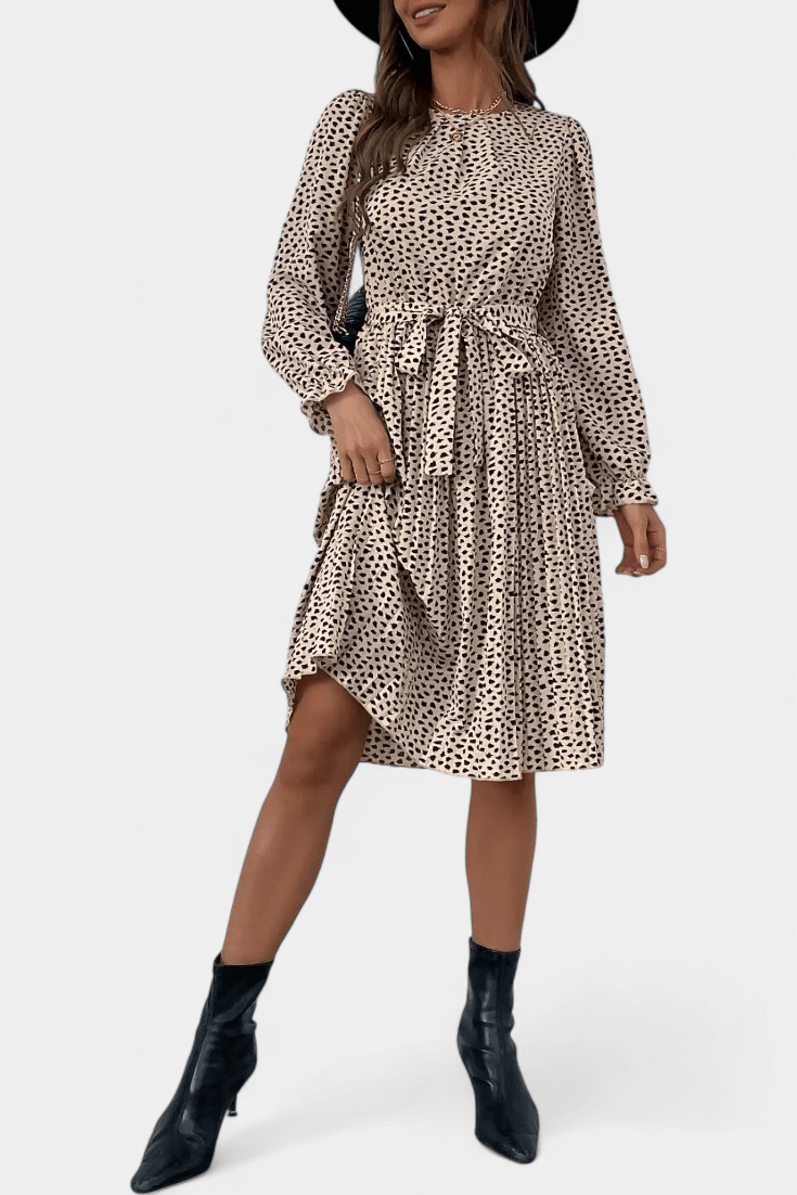 Agnes | Leopardo plissado