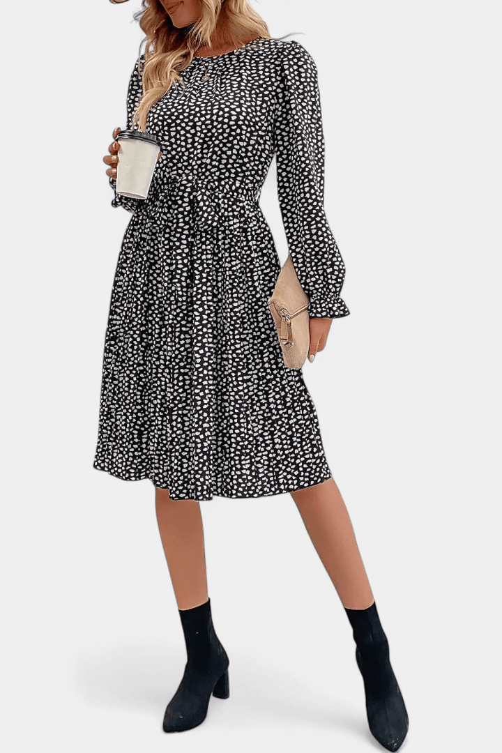 Agnes | Leopardo plissado