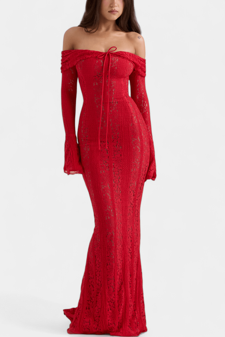 Alberte | Vestido Off-Shoulder