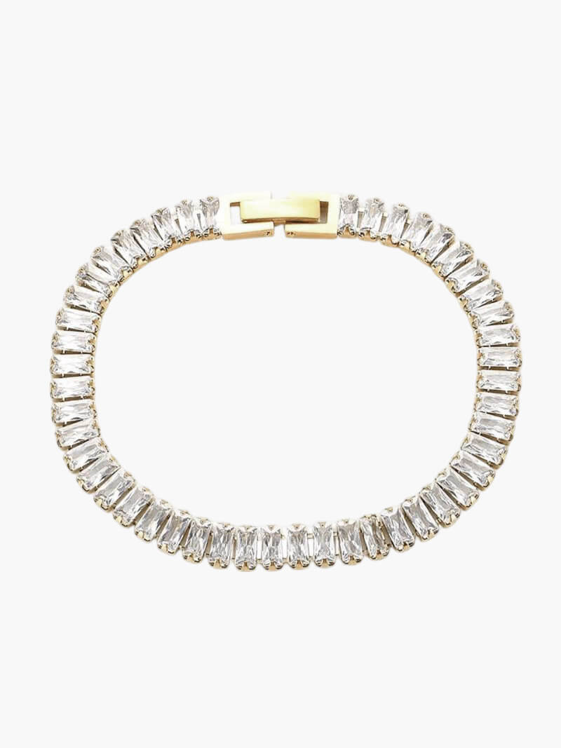 Pulseira de Rivière Baguette