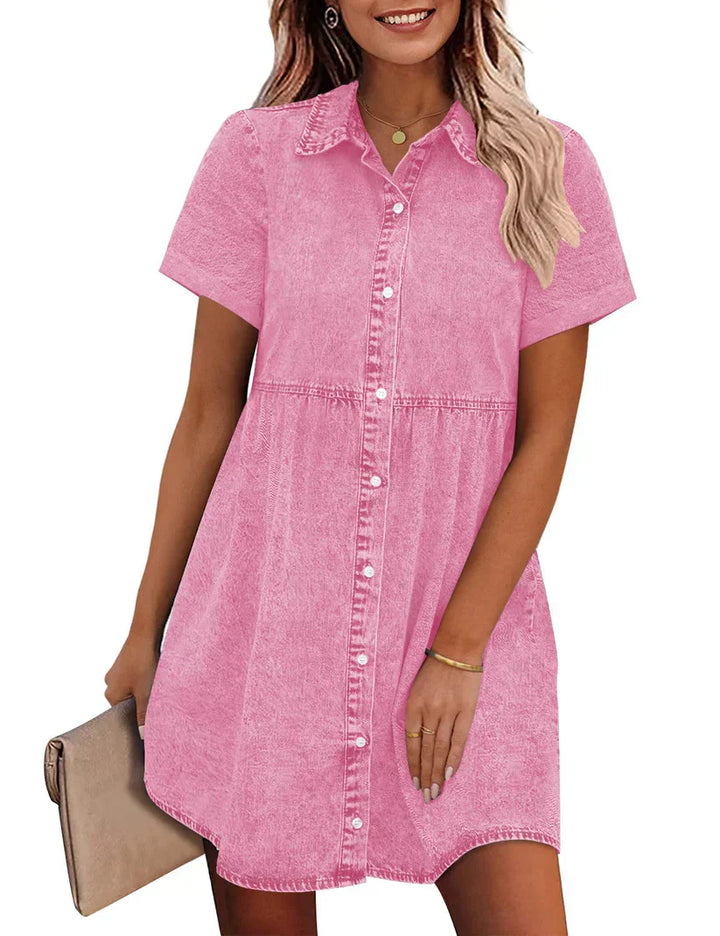 Jane | Vestido Camisa de Denim