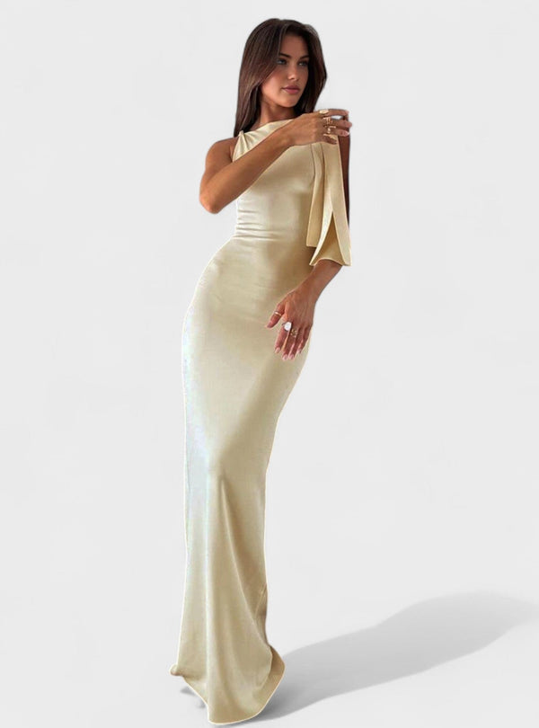 Isadora – Vestido Longo de Cetim