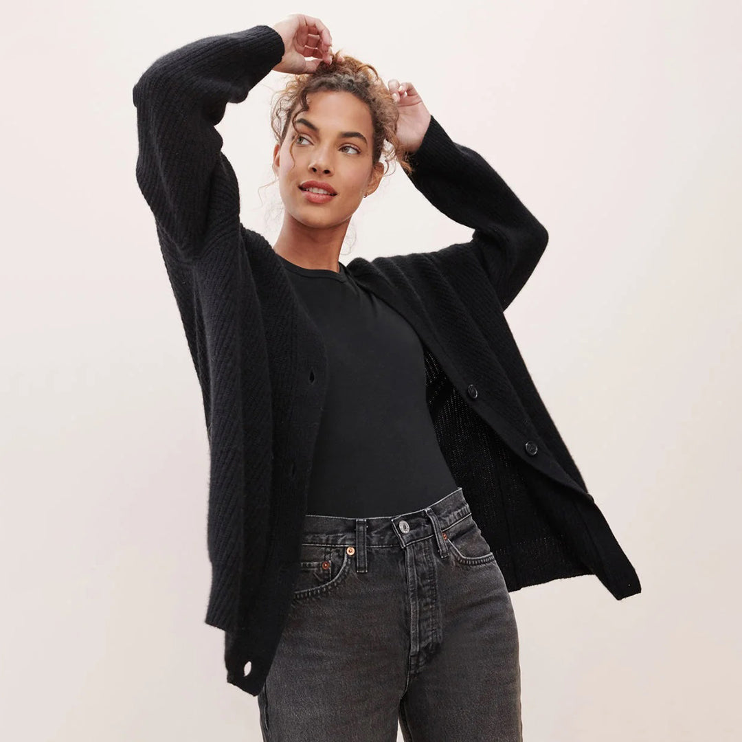 Bea - Cardigan Elegante de Caxemira