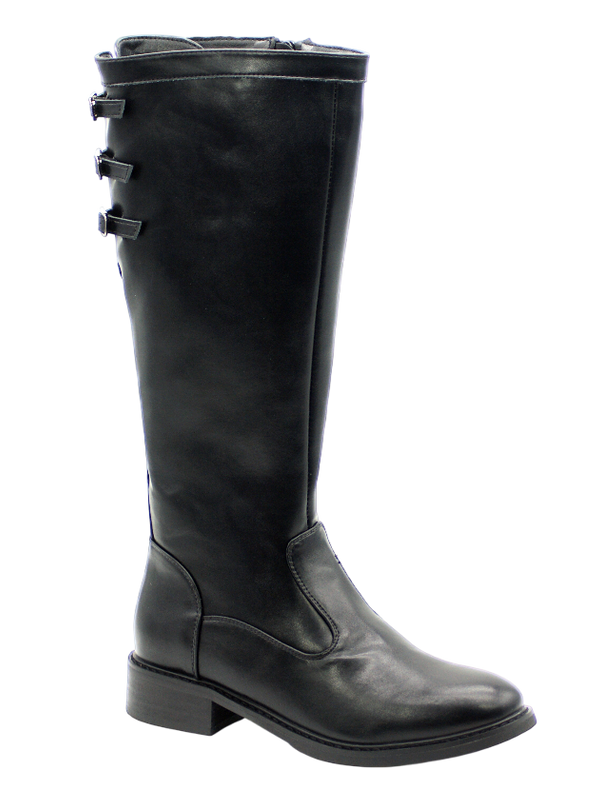 184 | Bota Cavaleira Cano Alto com Fivelas Decorativas