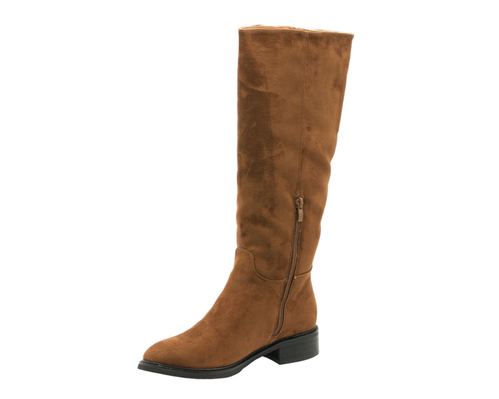 185 | Bota Cavaleira Com Aplique Dourado