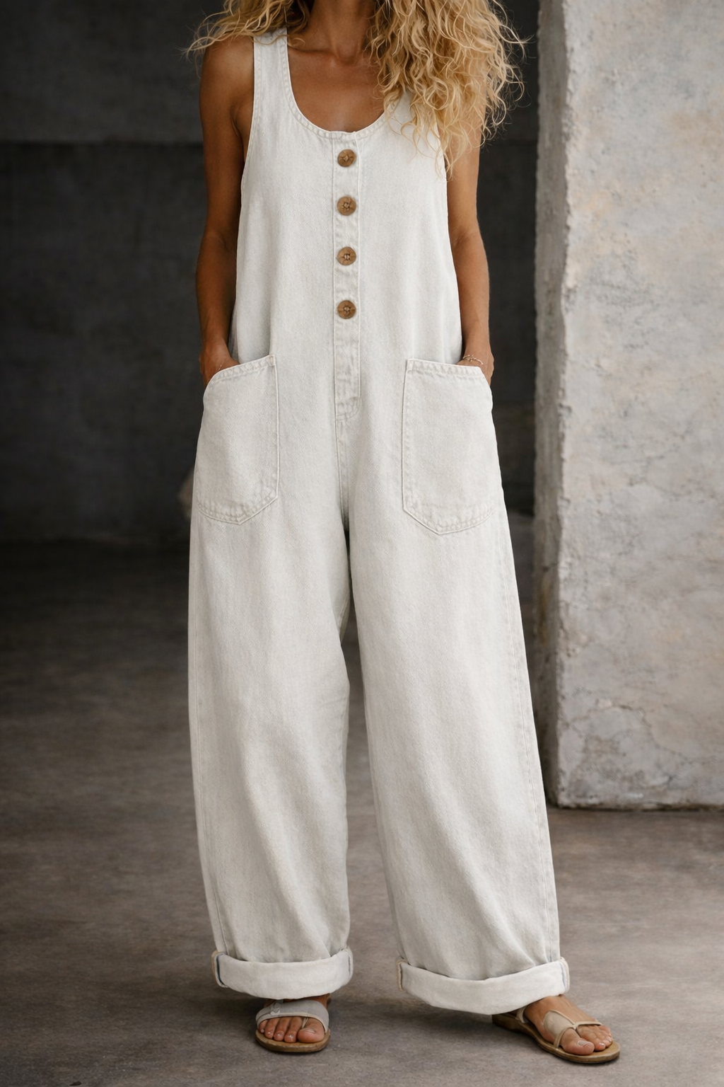 Willy | Jardineiras de Denim Vintage Lavado