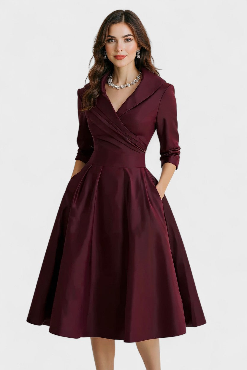 Ceryn | Vestido Midi de Cetim