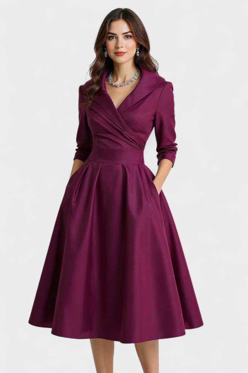 Ceryn | Vestido Midi de Cetim