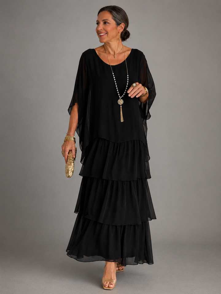 Lara | Vestido longo elegante e fluido
