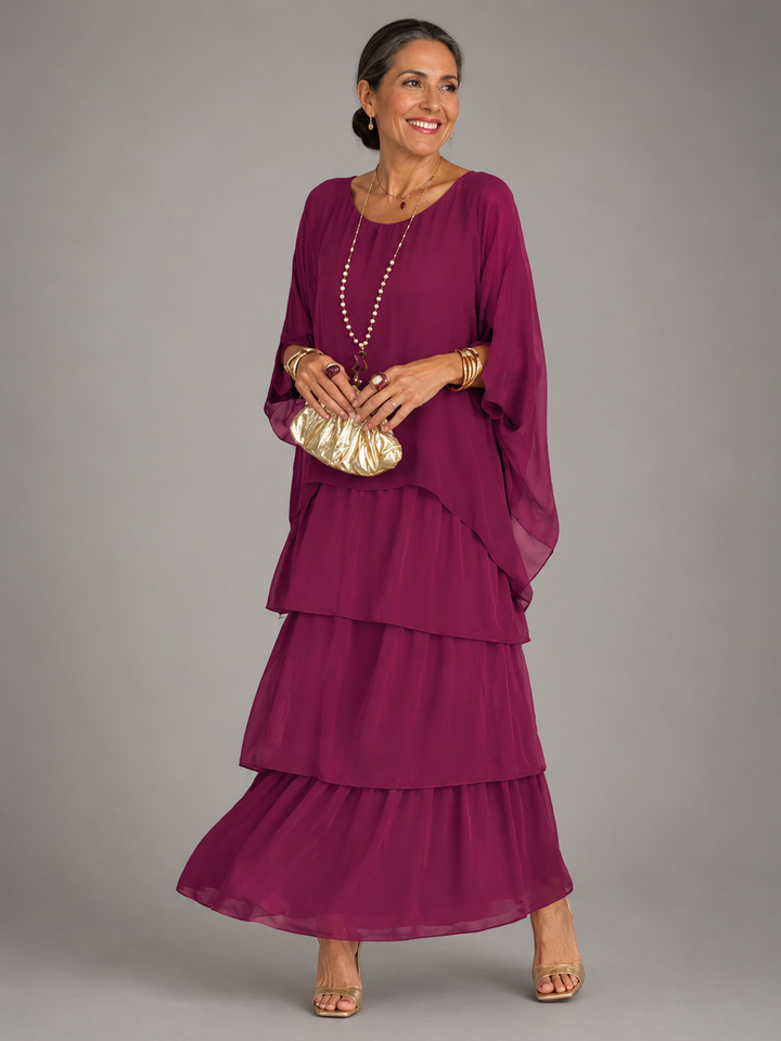 Lara | Vestido longo elegante e fluido