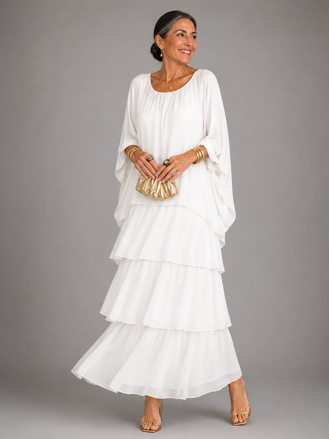 Lara | Vestido longo elegante e fluido