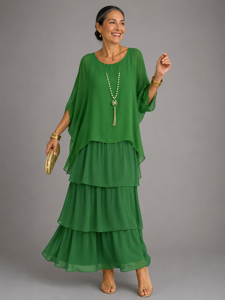 Lara | Vestido longo elegante e fluido