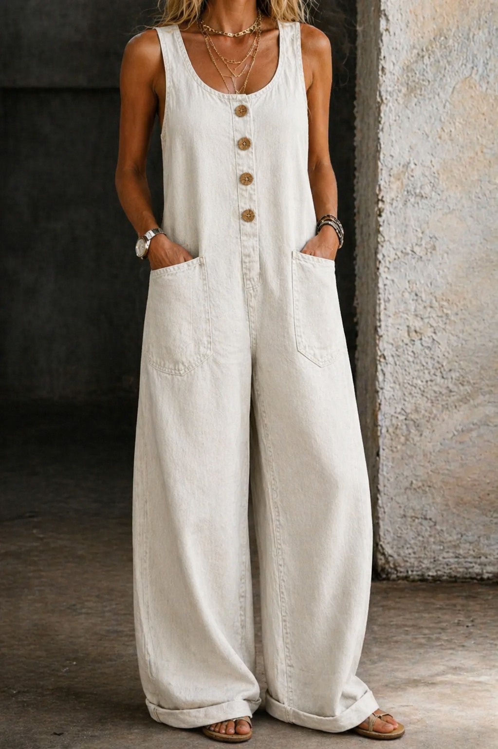 Willy | Jardineiras de Denim Vintage Lavado