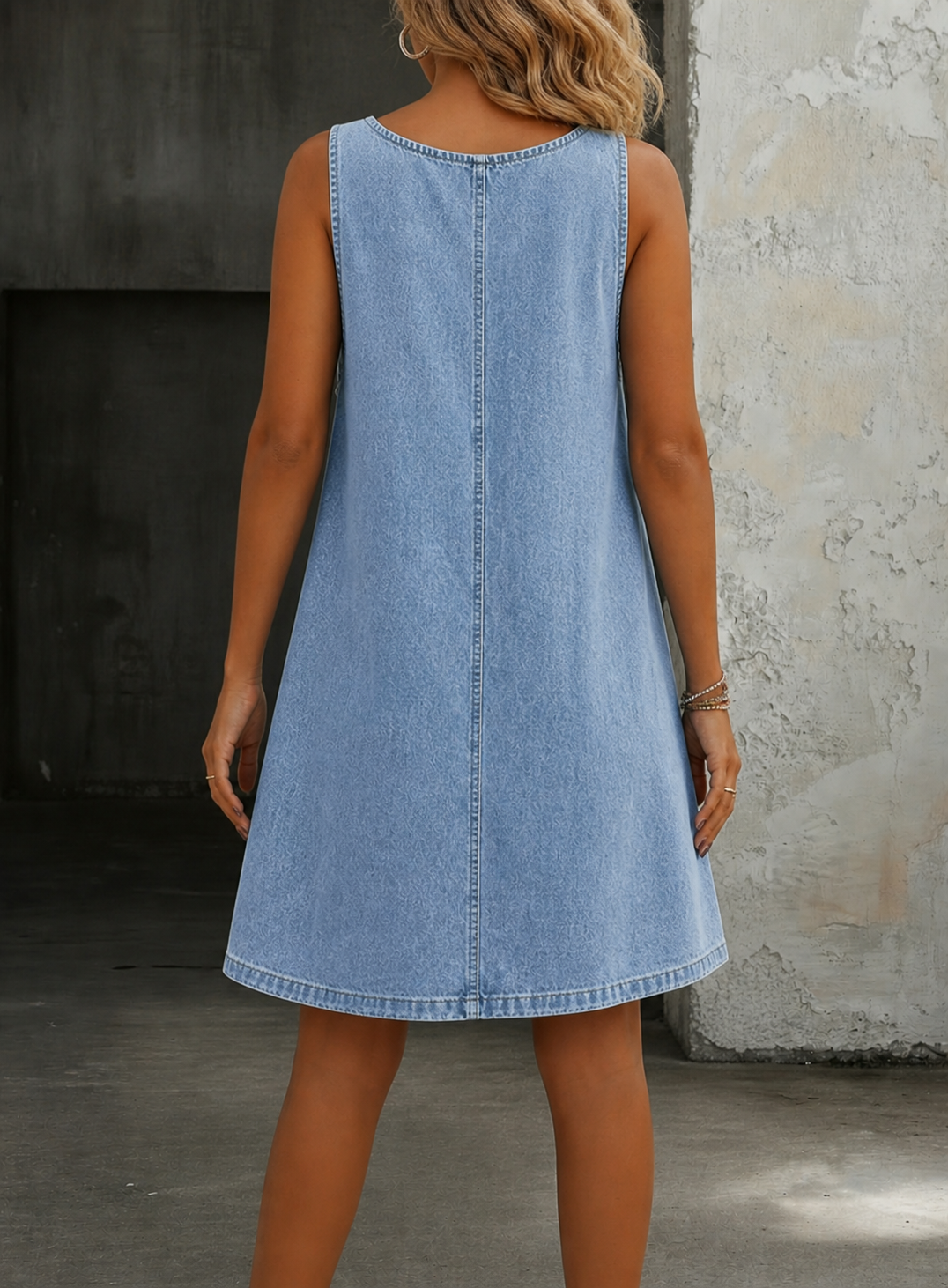 Lisa | Vestido Casual de Sarja