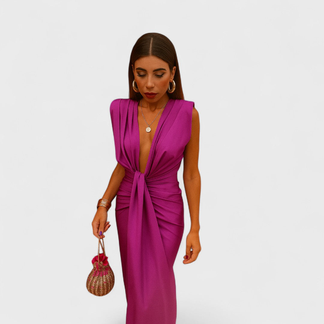 Júlia - Vestido de Decote Aberto