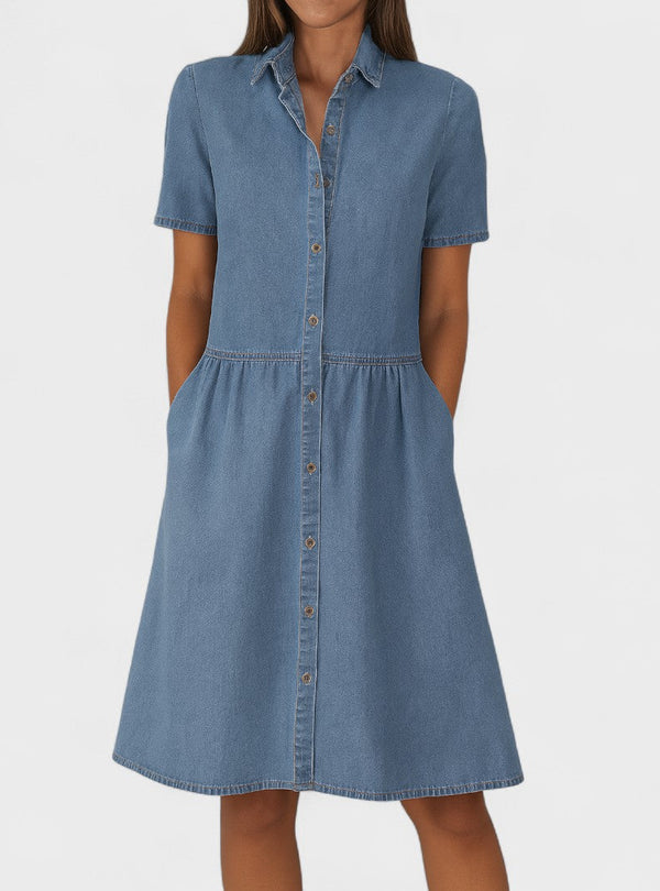 Isabela – Vestido casual em ganga