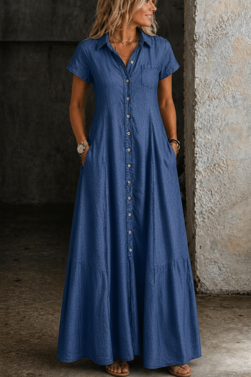Mandy | Vestido Longo de Denim