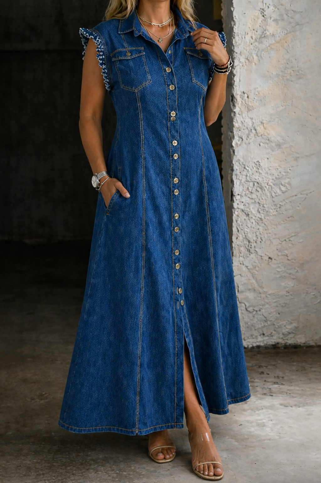 Liora | Vestido de Denim Plus Size