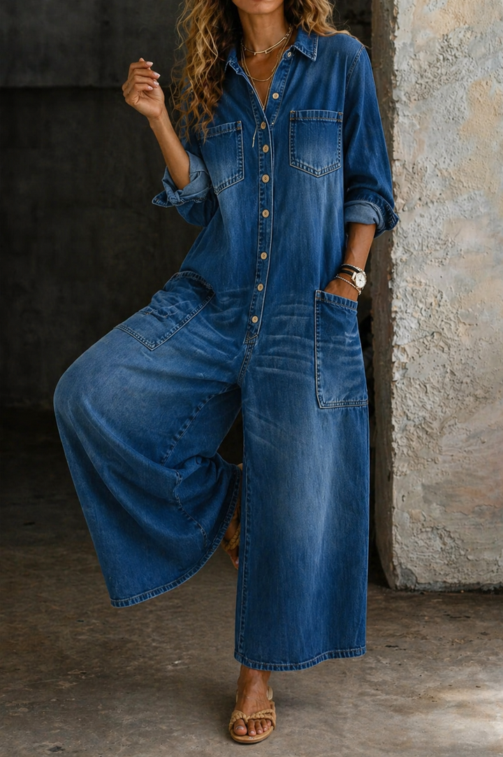 Vivienne | Macacão Casual em Denim