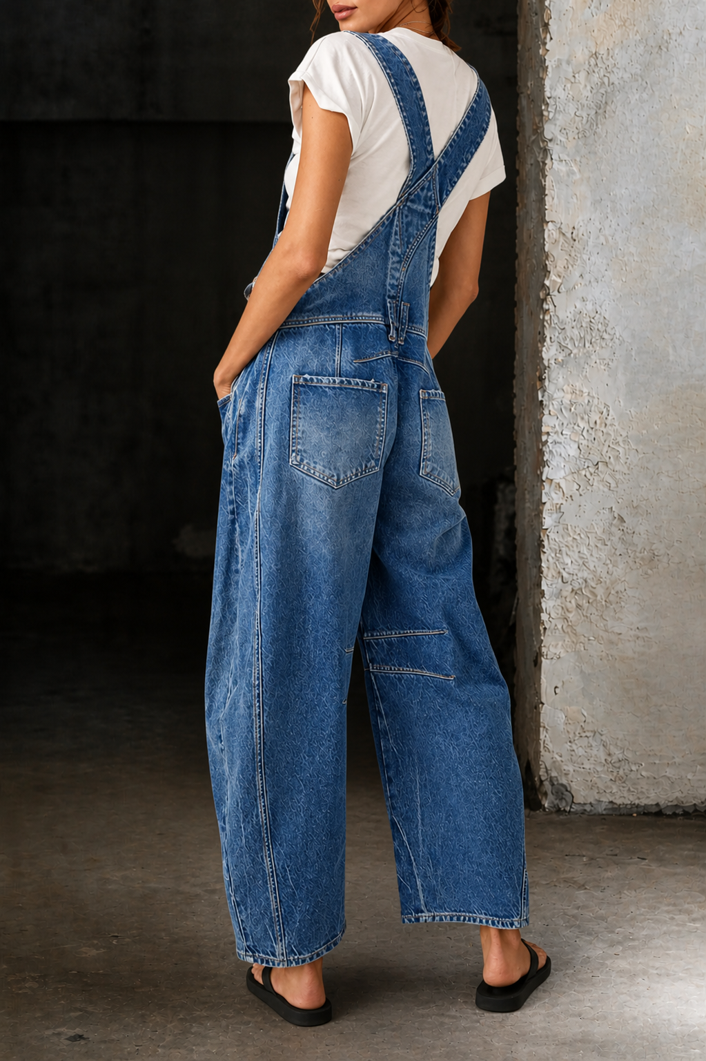 Lauren | Macacão de Denim com Pernas em Barril