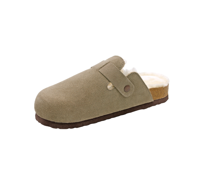 148 | Clogs de Camurça Forradas com Pelo