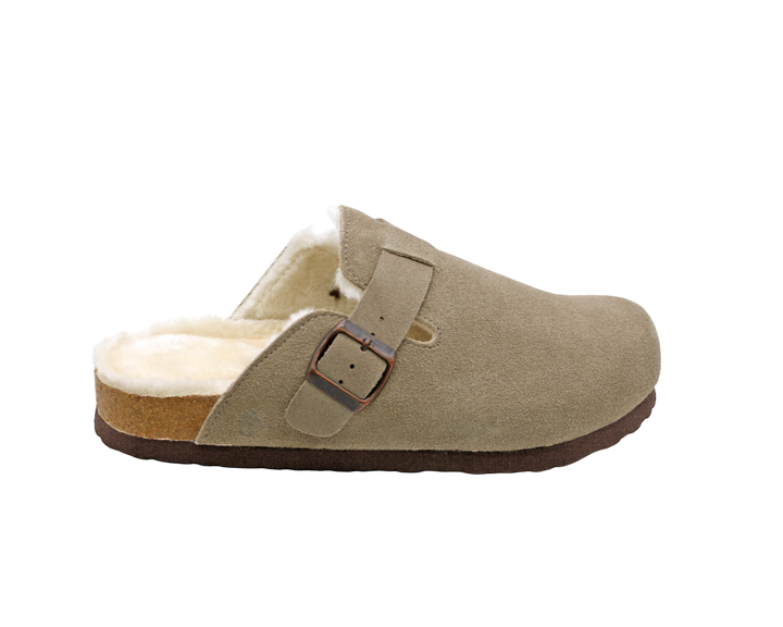 148 | Clogs de Camurça Forradas com Pelo