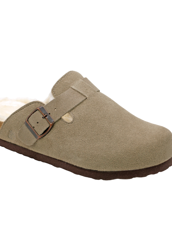 148 | Clogs de Camurça Forradas com Pelo