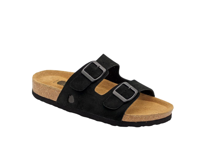 3020 | Chinelo de camurça com duas fivelas