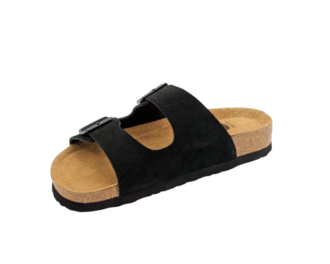 3020 | Chinelo de camurça com duas fivelas