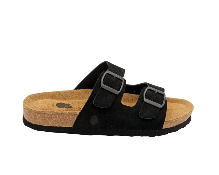 3020 | Chinelo de camurça com duas fivelas