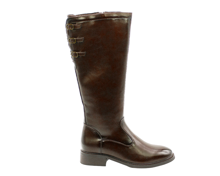 184 | Bota Cavaleira Cano Alto com Fivelas Decorativas