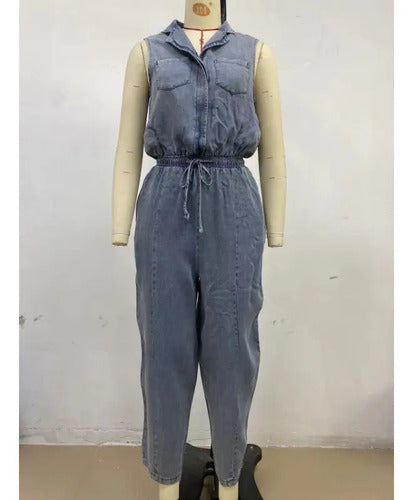 Rosalia | Macacões de Denim Sem Mangas