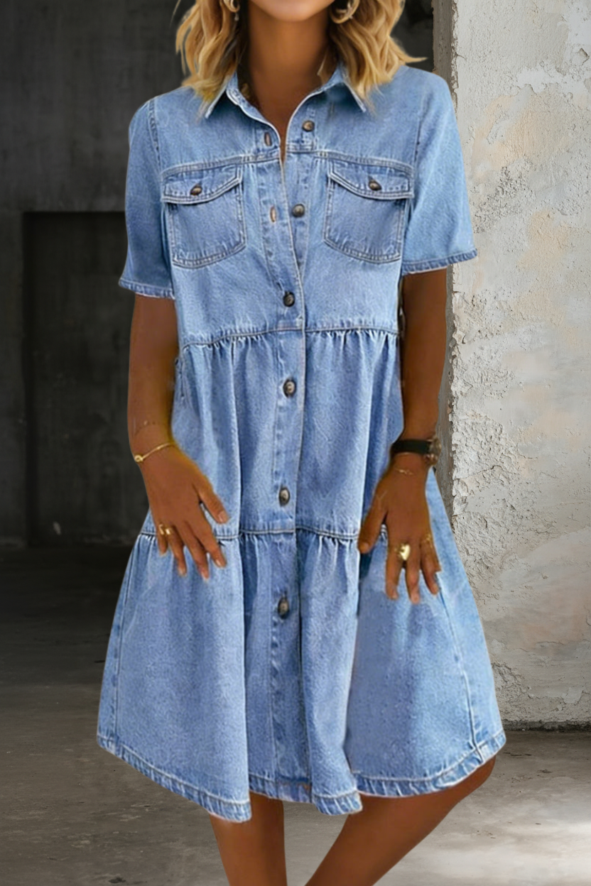 Sophia | Vestido de Denim Casual Elegante