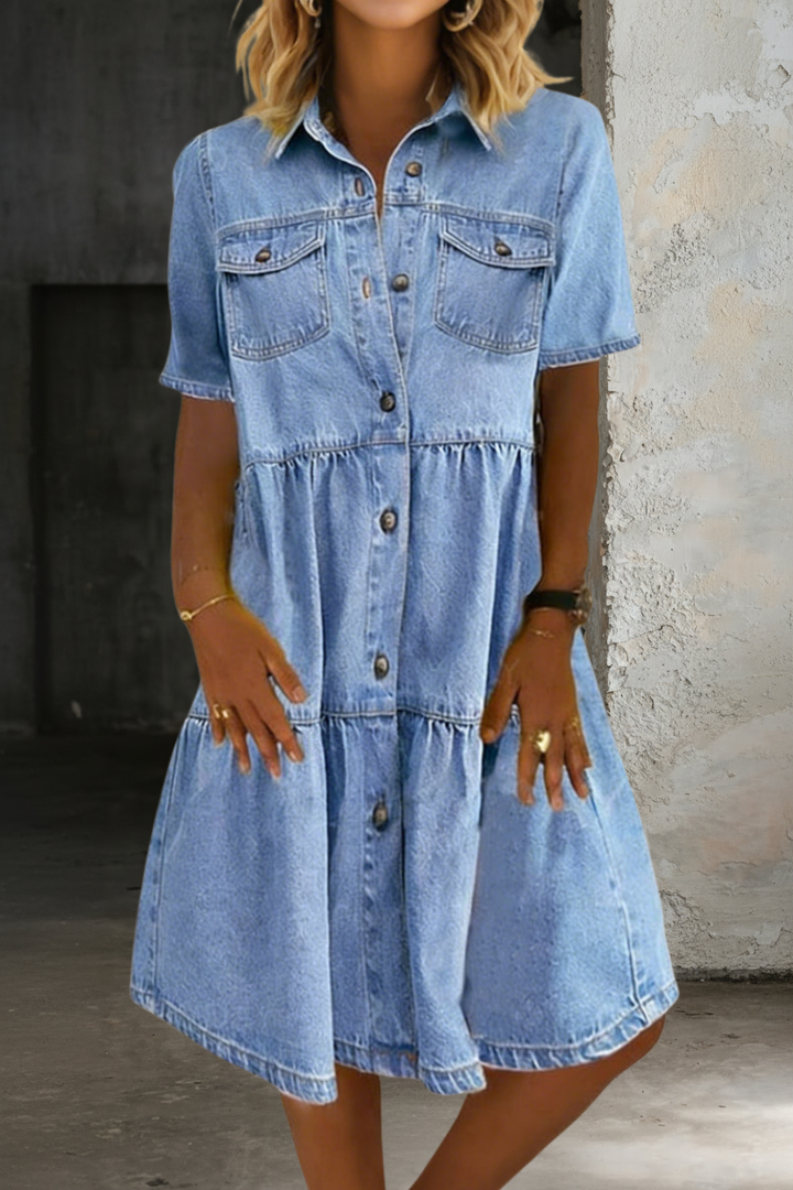Sophia | Vestido de Denim Casual Elegante