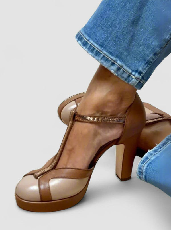 Criselmara - Sandálias de salto alto elegantes e confortáveis