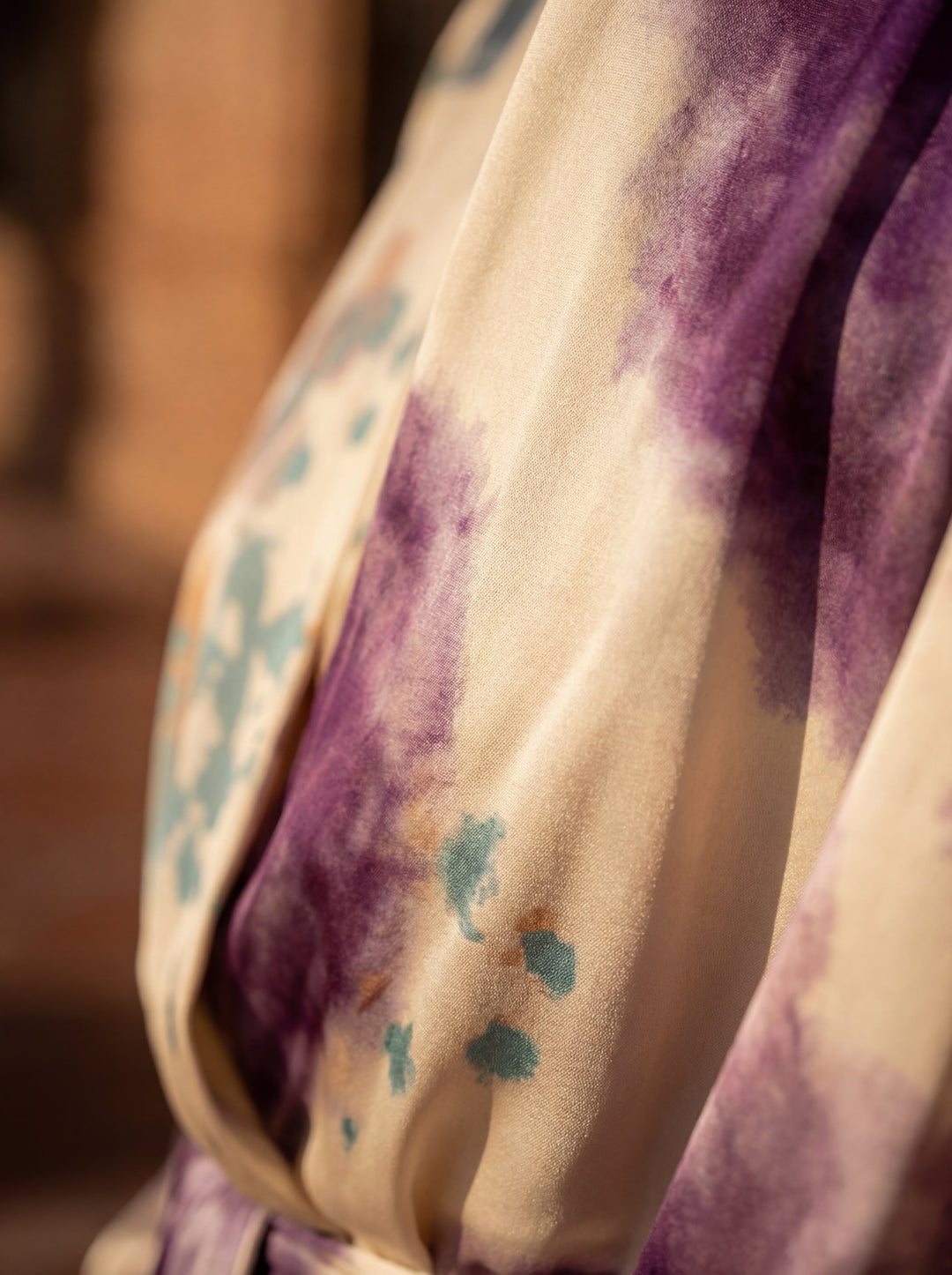 Valeria – Vestido de luxo com estampa em aquarela
