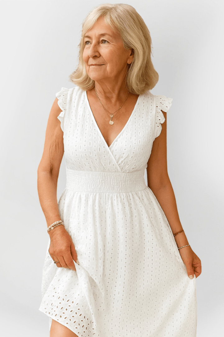 Henriette | Vestido midi franzido