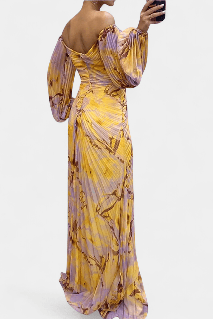 Kirstine | Vestido Maxi Plissado