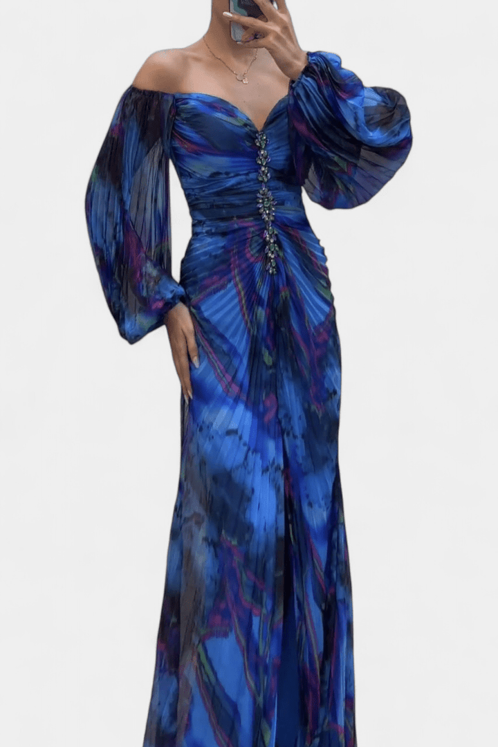 Kirstine | Vestido Maxi Plissado