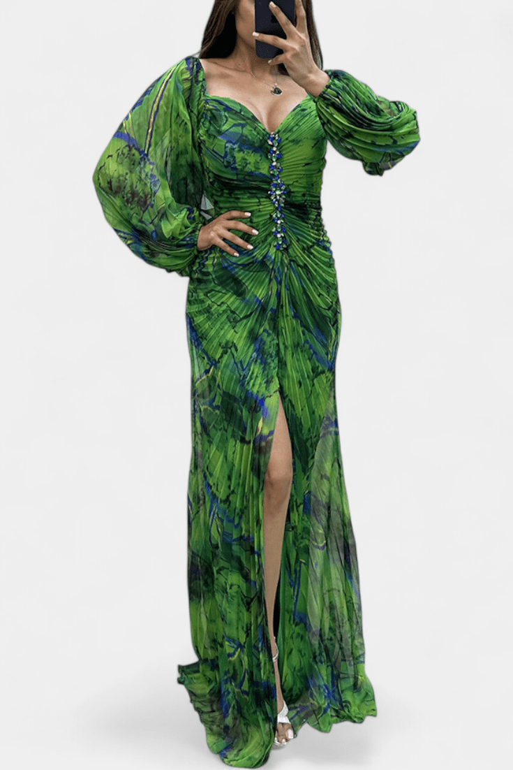 Kirstine | Vestido Maxi Plissado