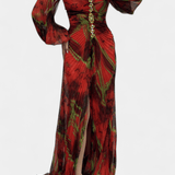 Kirstine | Vestido Maxi Plissado