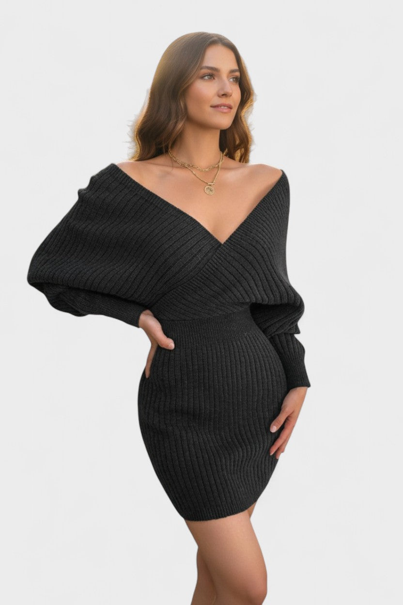 Klara™ | Vestido Elegante de Envelope com Decote em V