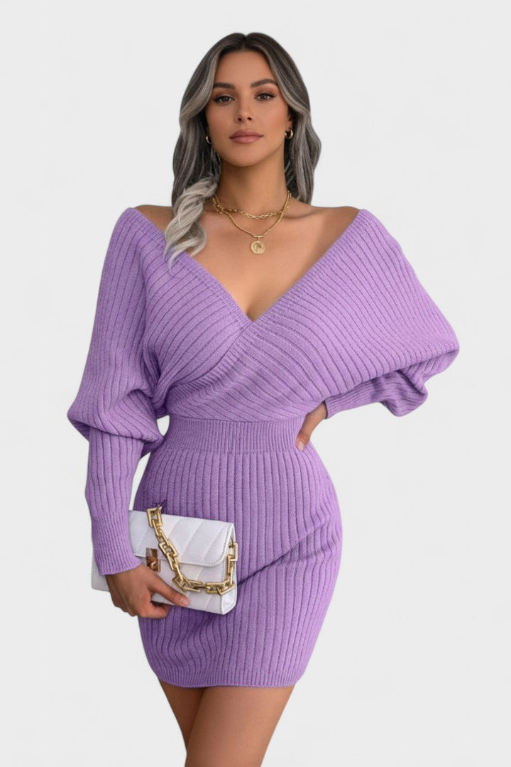 Klara™ | Vestido Elegante de Envelope com Decote em V