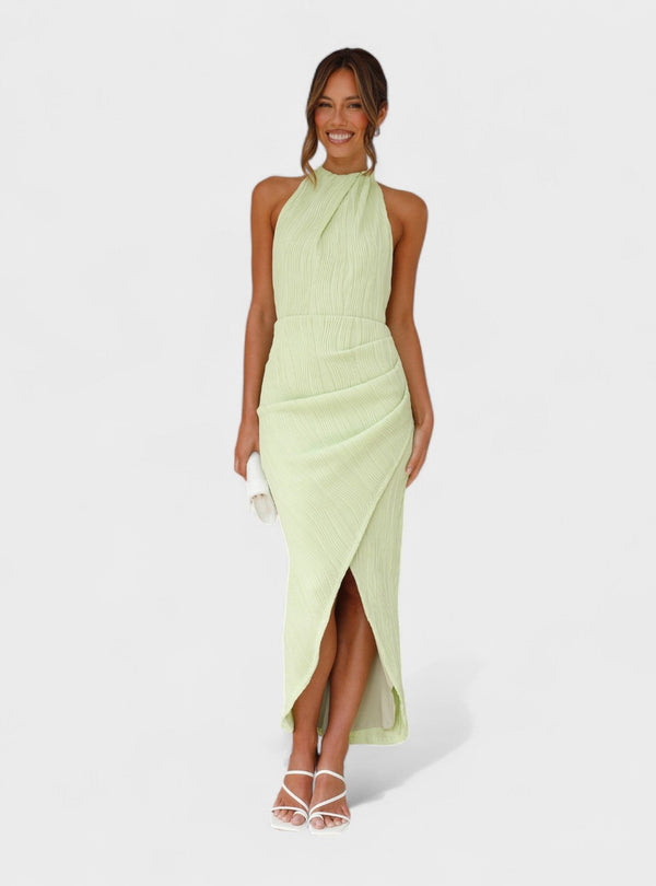 Camila - Vestido comprido com pregas