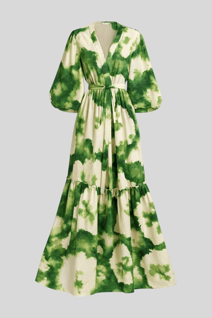 Luna | Vestido maxi florido
