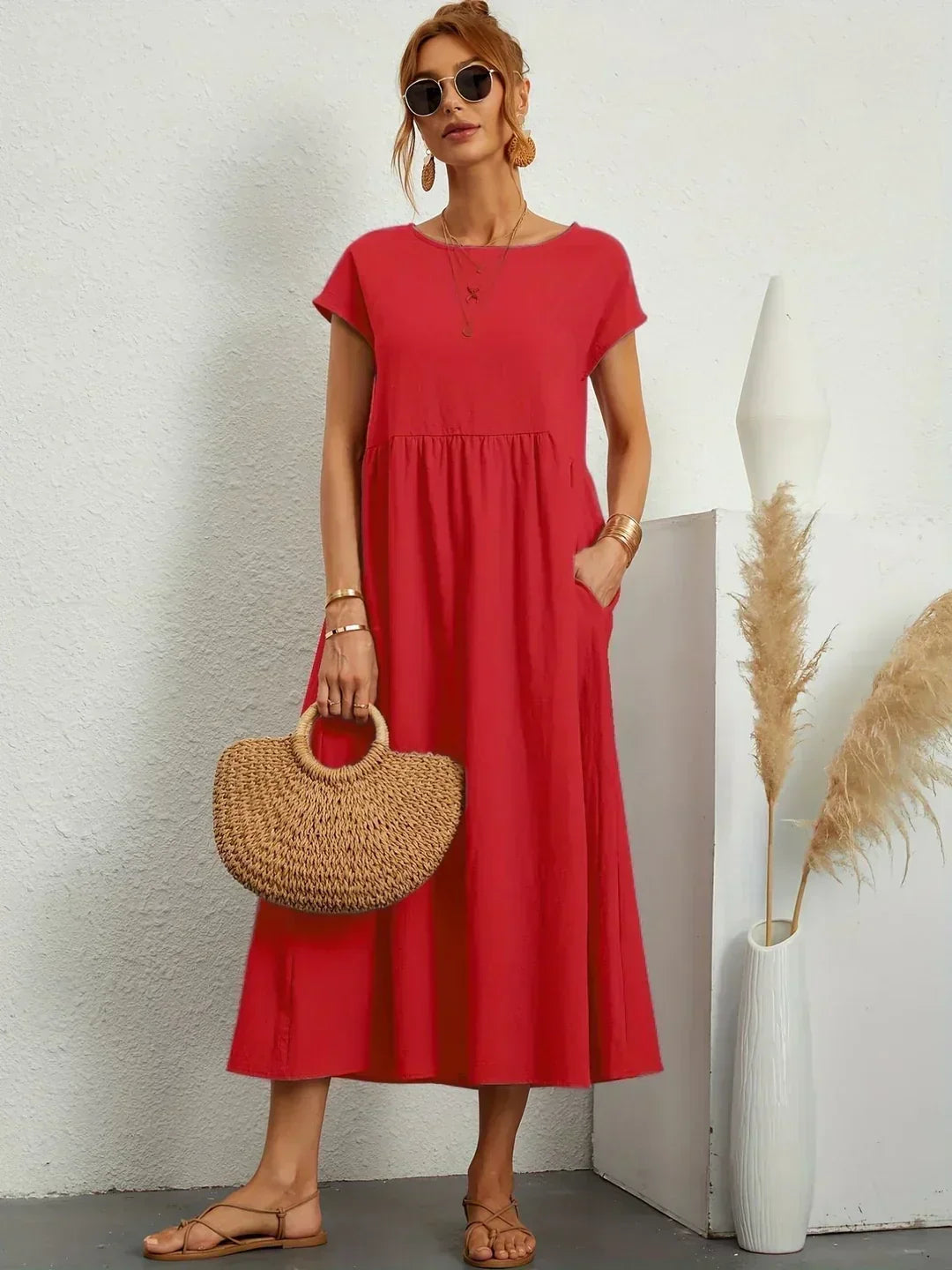 Gabriela | Vestido Midi de Elegância Intemporal