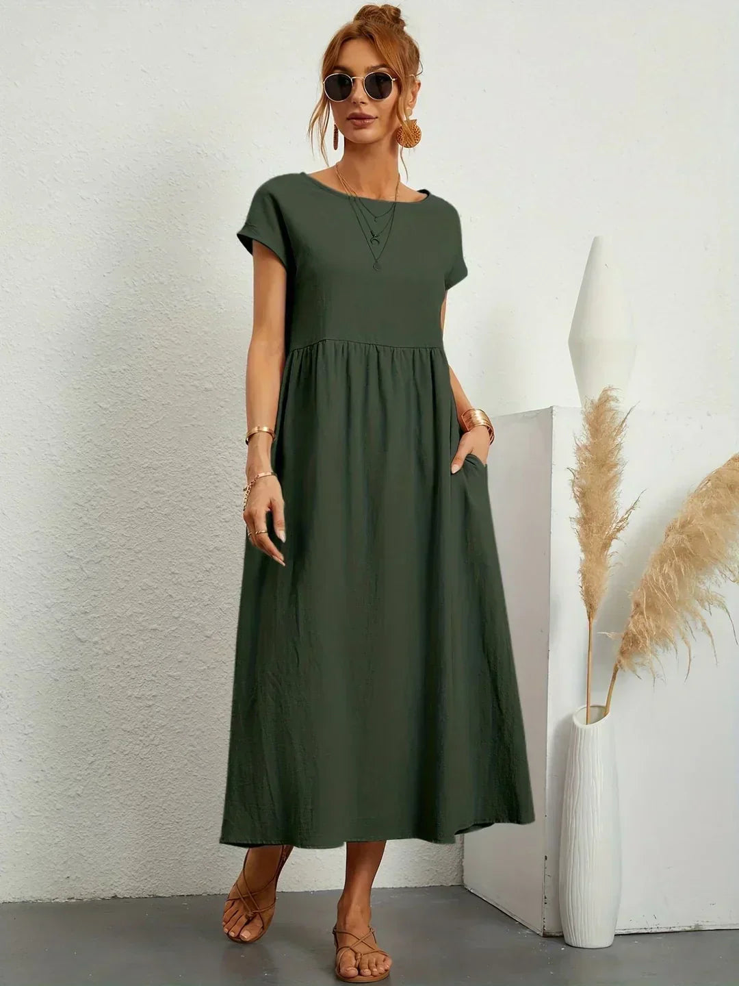 Gabriela | Vestido Midi de Elegância Intemporal