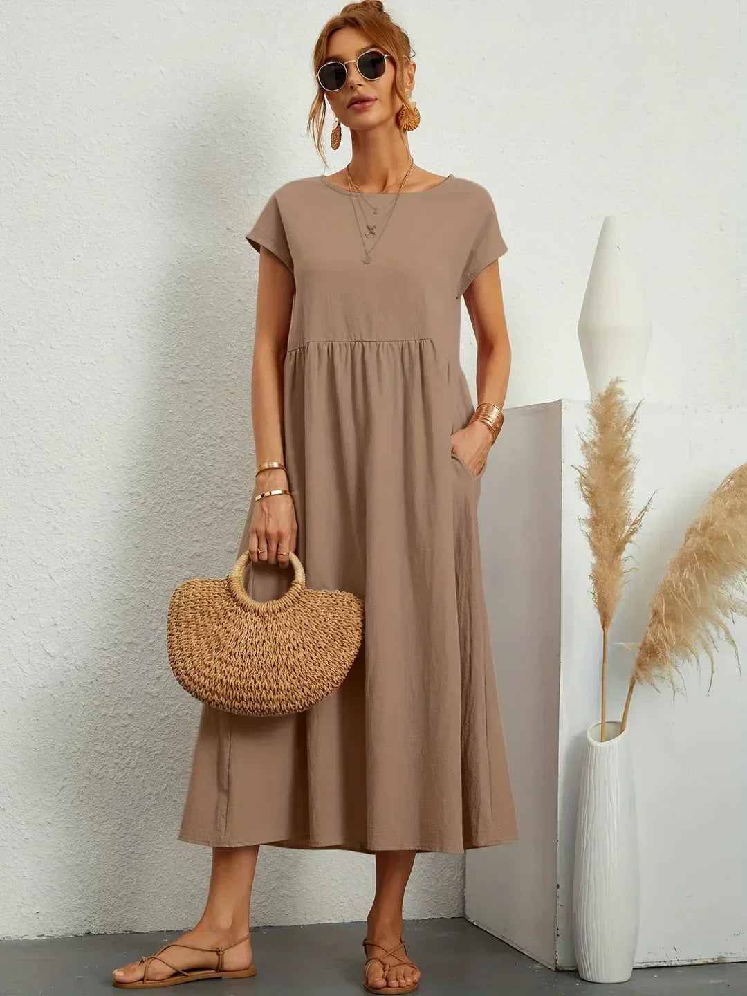 Gabriela | Vestido Midi de Elegância Intemporal
