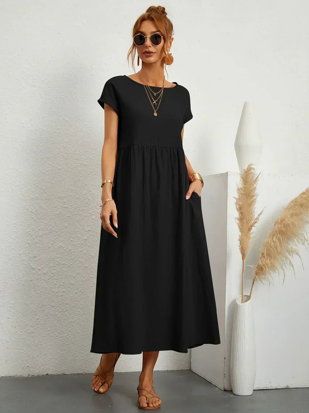 Gabriela | Vestido Midi de Elegância Intemporal