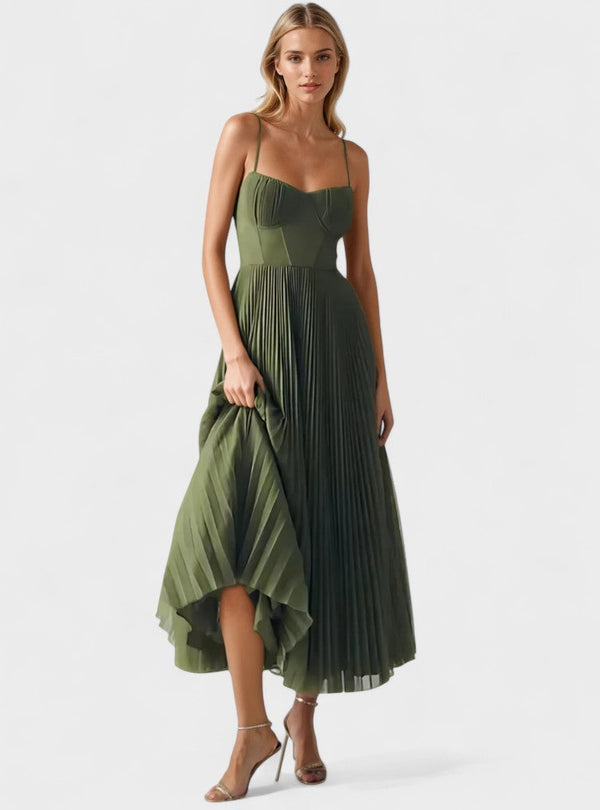 Melissa - Vestido Midi Plissado